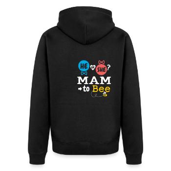 Il ou elle Mam To Bee Sexe Révéler Bébé de la famille - Veste à capuche bio Premium Unisexe - noir - Dos - Nico (187cm)
