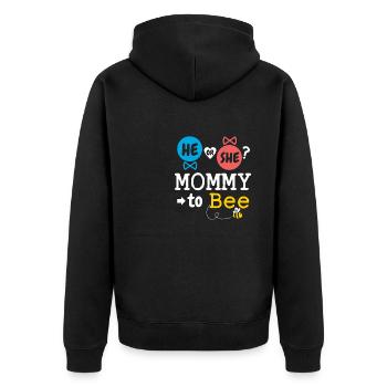 Il ou elle maman à l’abeille sexe révéler le bébé de la famille - Veste à capuche bio Premium Unisexe - noir - Dos - Nico (187cm)
