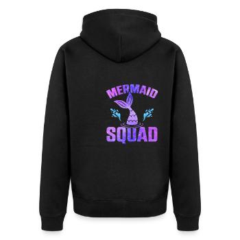 Mermaid Squad Mythical Creature Fin Mermaid - Veste à capuche bio Premium Unisexe - noir - Dos - Nico (187cm)