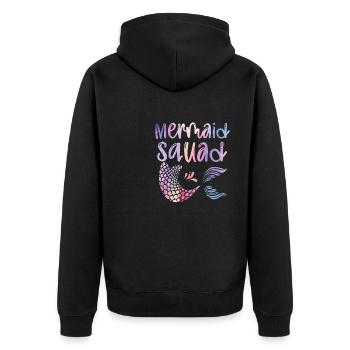 Mermaid Squad Mythical Creature Fin Mermaid - Veste à capuche bio Premium Unisexe - noir - Dos - Nico (187cm)