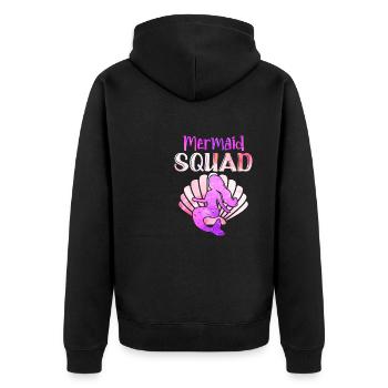 Mermaid Squad Mythical Creature Fin Mermaid - Veste à capuche bio Premium Unisexe - noir - Dos - Nico (187cm)