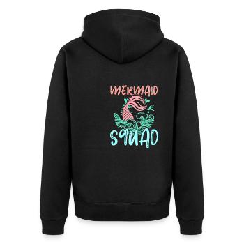 Mermaid Squad Mythical Creature Fin Mermaid - Veste à capuche bio Premium Unisexe - noir - Dos - Nico (187cm)
