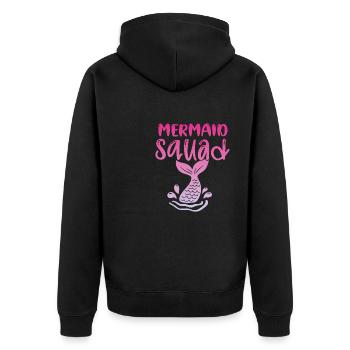 Mermaid Squad Mythical Creature Fin Mermaid - Veste à capuche bio Premium Unisexe - noir - Dos - Nico (187cm)