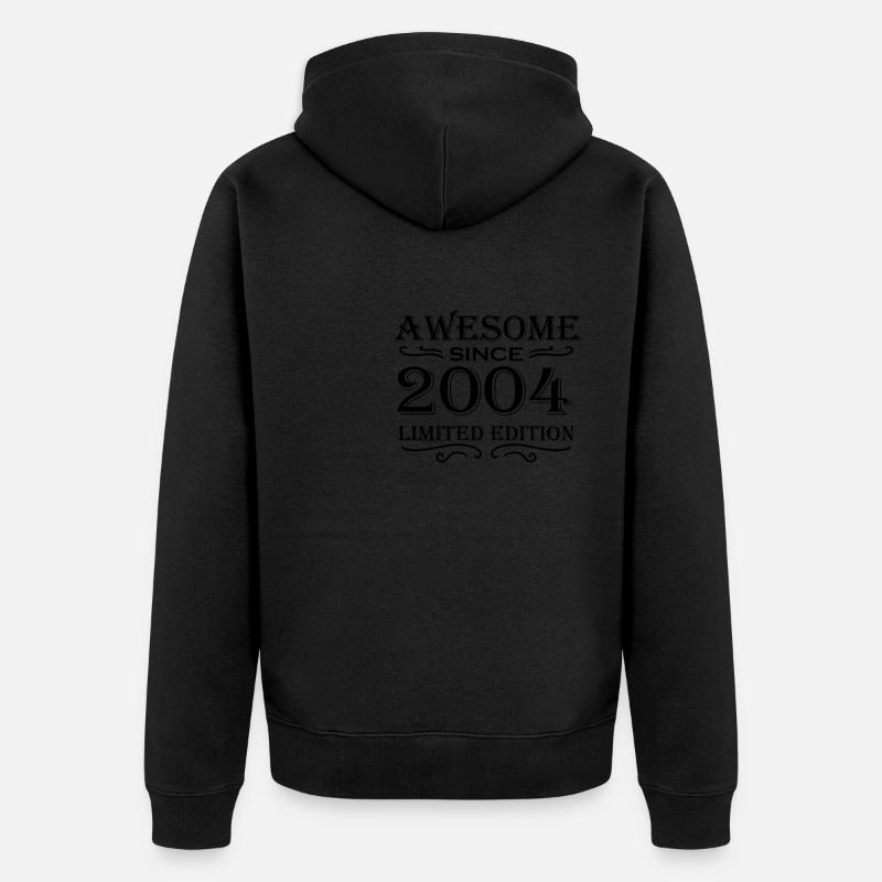 2004 - Né en 2004 - Veste à capuche bio Premium Unisexe - noir
