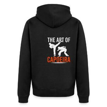The Art Of Capoeira Dance Style Martial Arts Martial Arts - Unisex Premium Organic Zip Hoodie - black - Back - Nico (187cm)