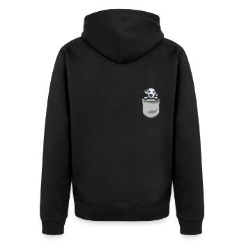 Propriétaire de chien de chien dalmate - Veste à capuche bio Premium Unisexe - noir - Dos - Nico (187cm)