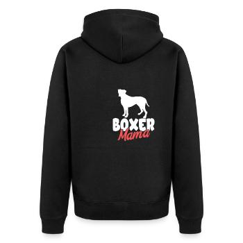 Propriétaire de chien boxeur allemand - Veste à capuche bio Premium Unisexe - noir - Dos - Nico (187cm)