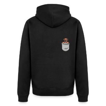 Propriétaire de chien boxeur allemand - Veste à capuche bio Premium Unisexe - noir - Dos - Nico (187cm)
