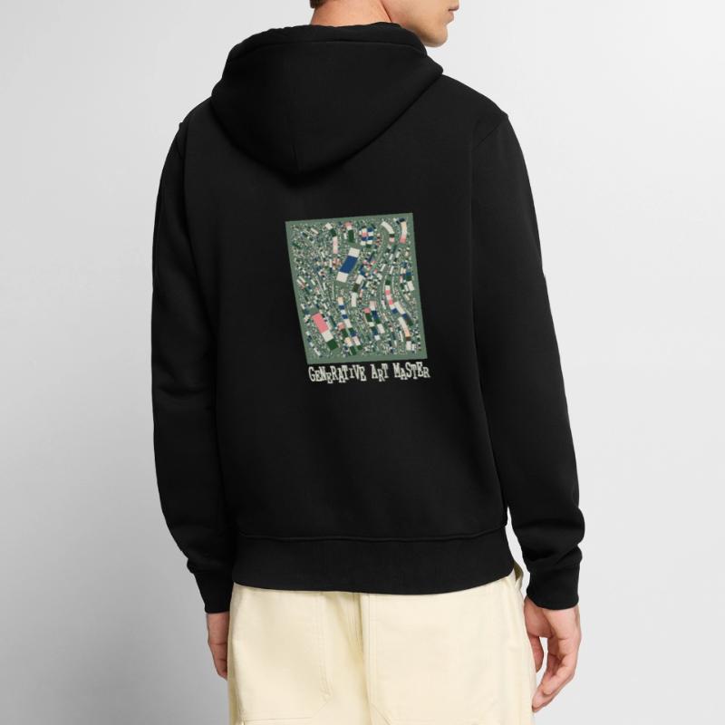 Generative Art Master Programming Image Code Unisex Premium Organic Zip Hoodie