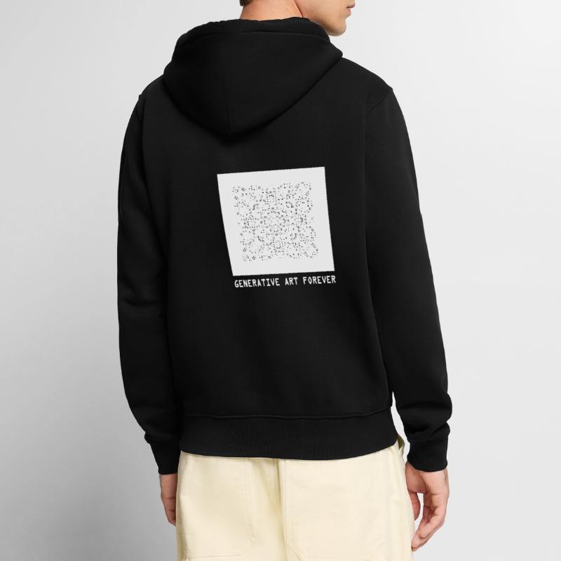 Programmes d’art génératif code d’image pour toujours Veste à capuche bio Premium Unisexe
