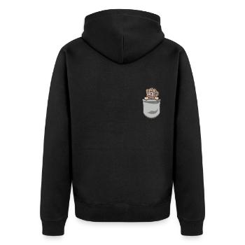 Propriétaire de chien de chien havanais - Veste à capuche bio Premium Unisexe - noir - Dos - Nico (187cm)