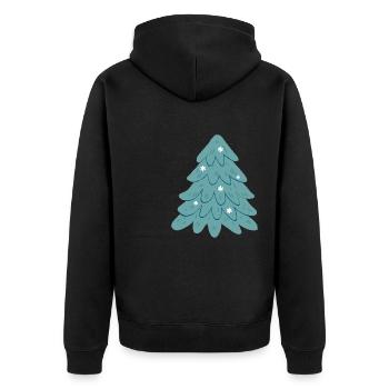 beau marché de Noël - Veste à capuche bio Premium Unisexe - noir - Dos - Nico (187cm)