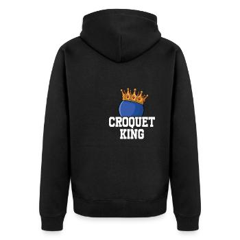 Croquet - Veste à capuche bio Premium Unisexe - noir - Dos - Nico (187cm)