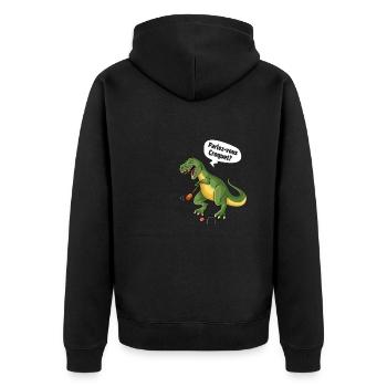 Croquet - Unisex Premium Bio Zip Hoodie - Schwarz - Hinten - Nico (187cm)