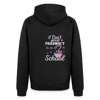 Technician Pharmacist Pharmaceutical Medicine Drug - Unisex Premium Organic Zip Hoodie - black - Back - Nico (187cm)