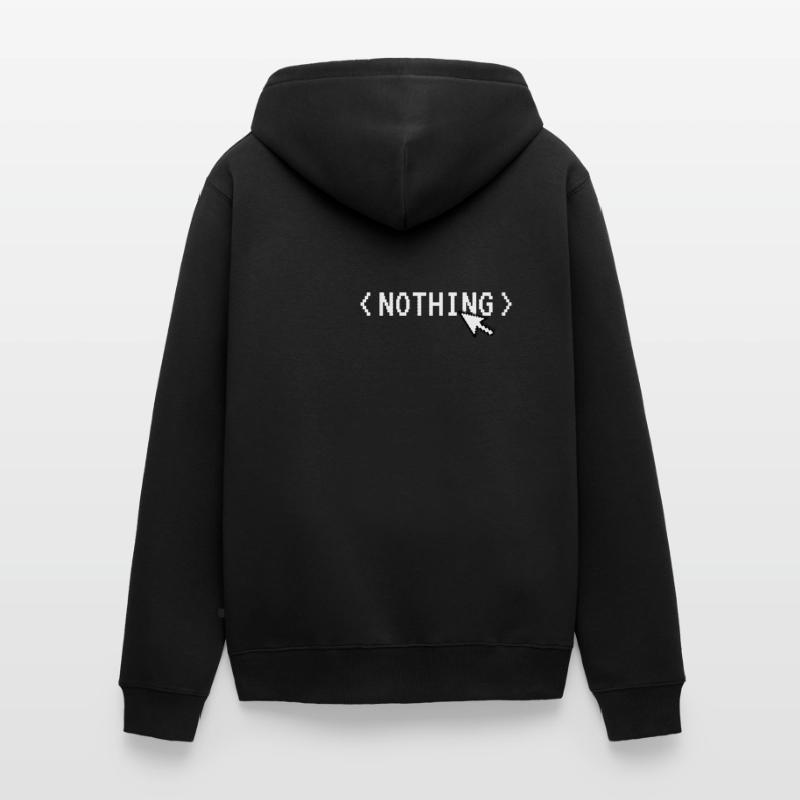Rien Code Informatique Programmeur Souris Humour Veste à capuche bio Premium Unisexe