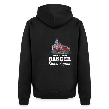 Le garde forestier conduit à nouveau la tonte de la fête des pères - Veste à capuche bio Premium Unisexe - noir - Dos - Nico (187cm)