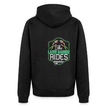 Le garde forestier monte à nouveau gardien au - Veste à capuche bio Premium Unisexe - noir - Dos - Nico (187cm)