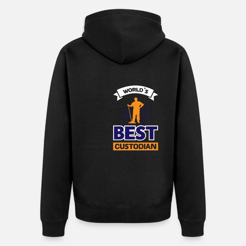 Meilleur gardien du monde - Veste à capuche bio Premium Unisexe - noir