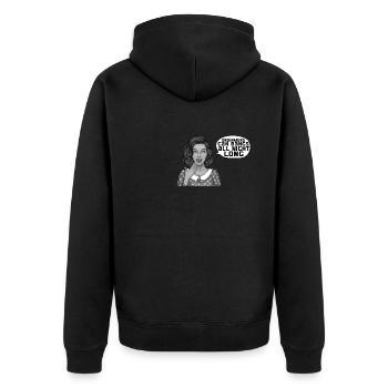Drummers can do girls all night long - Unisex Premium Organic Zip Hoodie - black - Back - Nico (187cm)