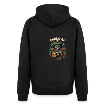 Chola AF Mexican American Pride Amérique latine - Veste à capuche bio Premium Unisexe - noir - Dos - Nico (187cm)
