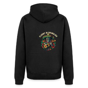 Parle couramment le spanglish USA Amérique Mexique Américain Moi - Veste à capuche bio Premium Unisexe - noir - Dos - Nico (187cm)