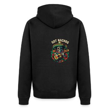 Got Nachos Nacho Amateur de cuisine mexicain moyen Foodie - Veste à capuche bio Premium Unisexe - noir - Dos - Nico (187cm)