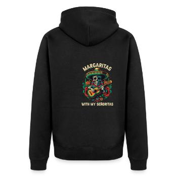 Margaritas avec mes señoritas Margarita buveur Alc - Veste à capuche bio Premium Unisexe - noir - Dos - Nico (187cm)