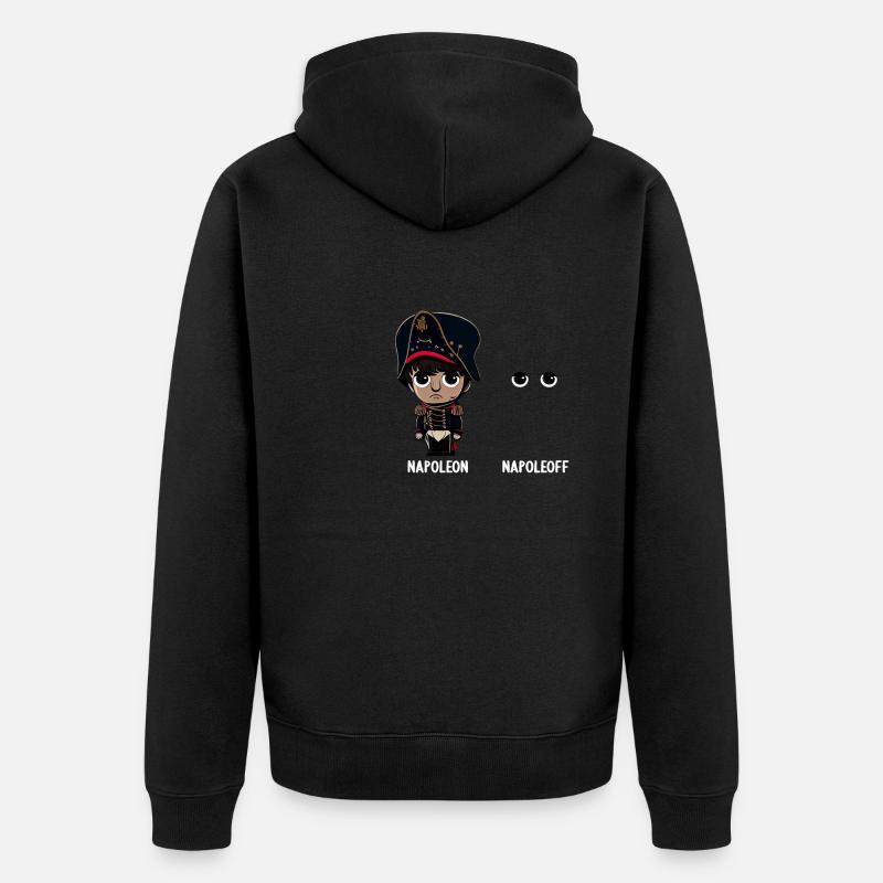 Napoléon Napoléon Joyeux Napoléon Bonaparte - Veste à capuche bio Premium Unisexe - noir