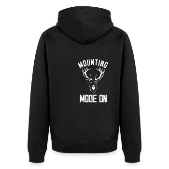 Mode de montage sur Design pour un amateur de taxidermie - Veste à capuche bio Premium Unisexe - noir - Dos - Nico (187cm)