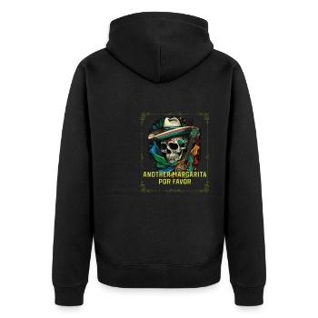 Un autre buveur de Margarita Por Favor Margarita - Veste à capuche bio Premium Unisexe - noir - Dos - Nico (187cm)