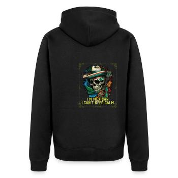 Je suis un Mexicain Je ne peux pas garder mon calme Fierté du Mexique - Veste à capuche bio Premium Unisexe - noir - Dos - Nico (187cm)