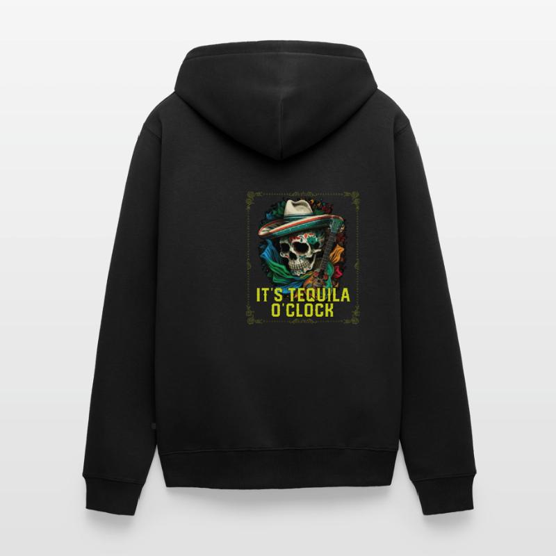 It's Tequila Oclock Alcoholic Tequila Drinker Unisex Premium Organic Zip Hoodie
