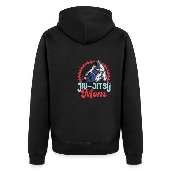 BJJ Jiu Jitsu Brésilien Filles Arts Martiaux - Veste à capuche bio Premium Unisexe - noir - Dos - Nico (187cm)