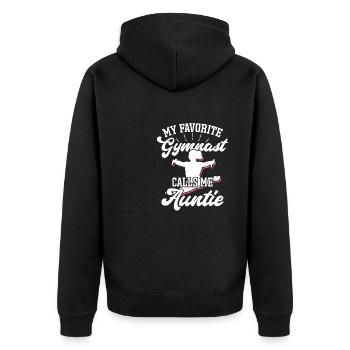 Gymnastique amusante pour les filles - Veste à capuche bio Premium Unisexe - noir - Dos - Nico (187cm)