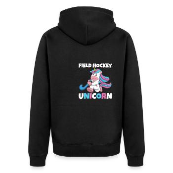 Hockey sur gazon Licorne marquant Sports Passes décisives Goalke - Veste à capuche bio Premium Unisexe - noir - Dos - Nico (187cm)