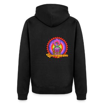 Zombie Mushrooms Ant Biology Student Uni School - Unisex Premium Organic Zip Hoodie - black - Back - Nico (187cm)