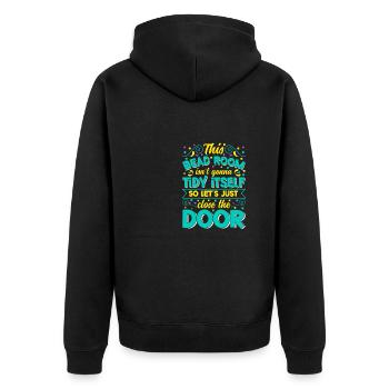 Beading Designs for Beader - Unisex Premium Organic Zip Hoodie - black - Back - Nico (187cm)