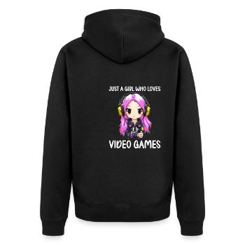 Console de jeu PC Gamer Girl Gamer Girl - Veste à capuche bio Premium Unisexe - noir - Dos - Nico (187cm)