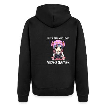 Console de jeu PC Gamer Girl Gamer Girl - Veste à capuche bio Premium Unisexe - noir - Dos - Nico (187cm)