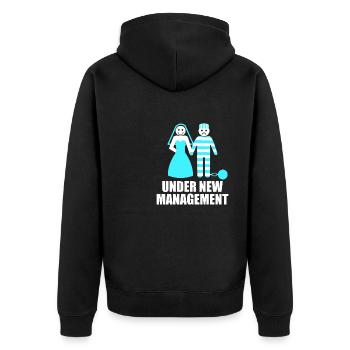Enterrement de vie de garçon grondant enterrement de vie de garçon - Veste à capuche bio Premium Unisexe - noir - Dos - Nico (187cm)