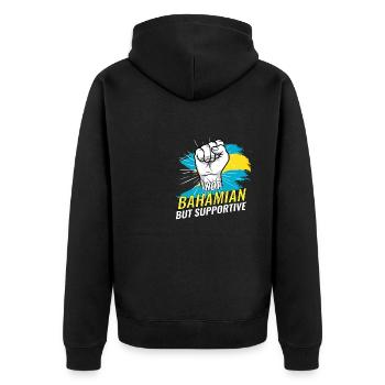 Pas des Bahamas mais un pays de soutien aux Bahamas - Veste à capuche bio Premium Unisexe - noir - Dos - Nico (187cm)