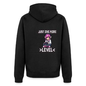 Gaming Console PC Gamer Girl Gamer Girl - Unisex Premium Organic Zip Hoodie - black - Back - Nico (187cm)