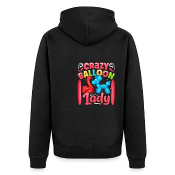 Conception de ballon de fête - Veste à capuche bio Premium Unisexe - noir - Dos - Nico (187cm)