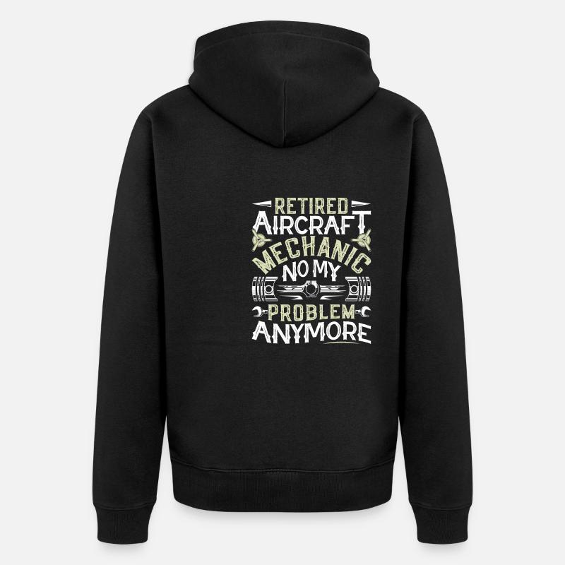 Love Avion aviation - Veste à capuche bio Premium Unisexe - noir