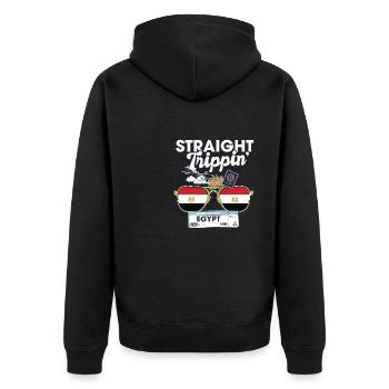 Straight Trippin' Egypt Vacation Tour Travel Trip - Veste à capuche bio Premium Unisexe - noir - Dos - Nico (187cm)