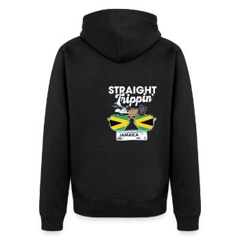 Straight Trippin' Jamaica Vacation Tour Voyage - Veste à capuche bio Premium Unisexe - noir - Dos - Nico (187cm)