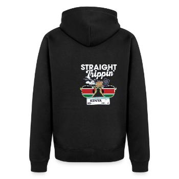 Straight Trippin' Kenya Vacation Tour Travel Trip - Veste à capuche bio Premium Unisexe - noir - Dos - Nico (187cm)