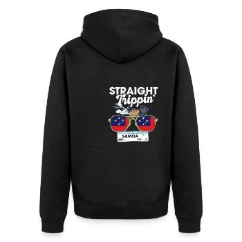 Straight Trippin' Samoa Vacation Tour Travel Trip - Veste à capuche bio Premium Unisexe - noir - Dos - Nico (187cm)