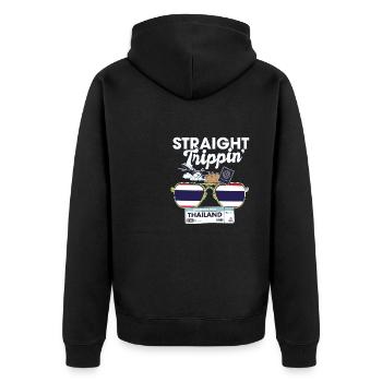 Straight Trippin' Thailand Vacation Tour Voyage - Veste à capuche bio Premium Unisexe - noir - Dos - Nico (187cm)